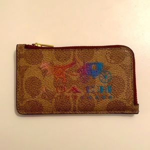 COACH Women’s Rexy Zip Leather Card Case